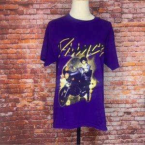 Purple Vintage Prince Purple Rain Short Sleeved Tee